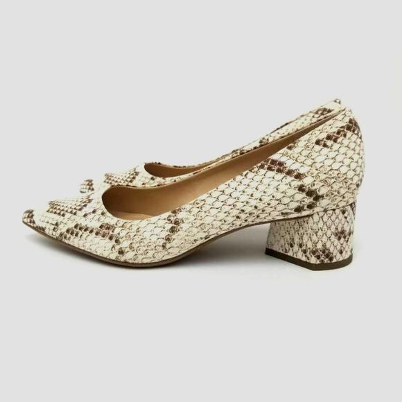 Franco Sarto Womens Global Faux Leather Snake Print Low Heels Shoes Size 7.5 M - Picture 12 of 12